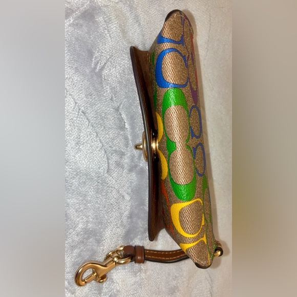 Coach Rainbow Signature with Brown Sunglasses Case, Pride Collection - Picture 3 of 7